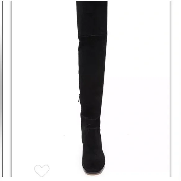 Joie Reeves Over the Knee Black Suede Boots - Picture 2 of 5